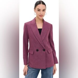 New Veronica Beard Sevyn Dickey Wool Jacket in Vintage Orchid